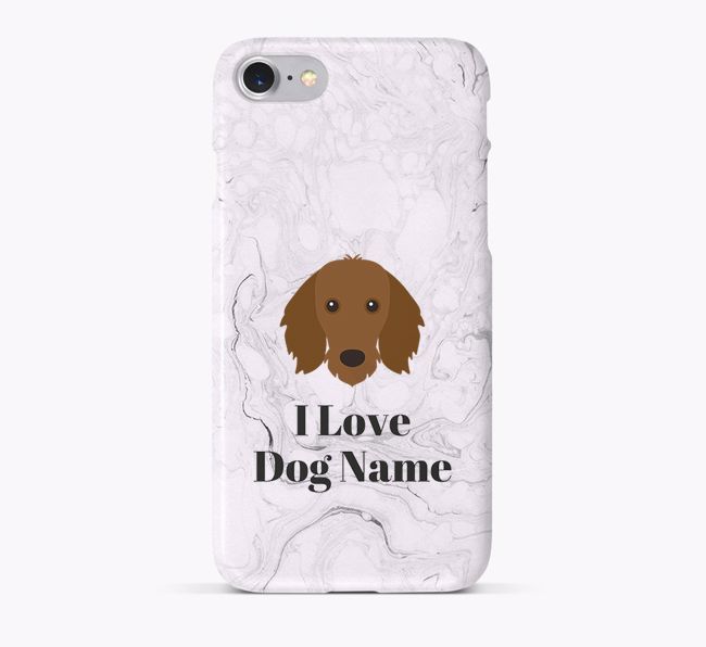 'I Love {dogsName}' Phone Case with {breedFullName} Icon